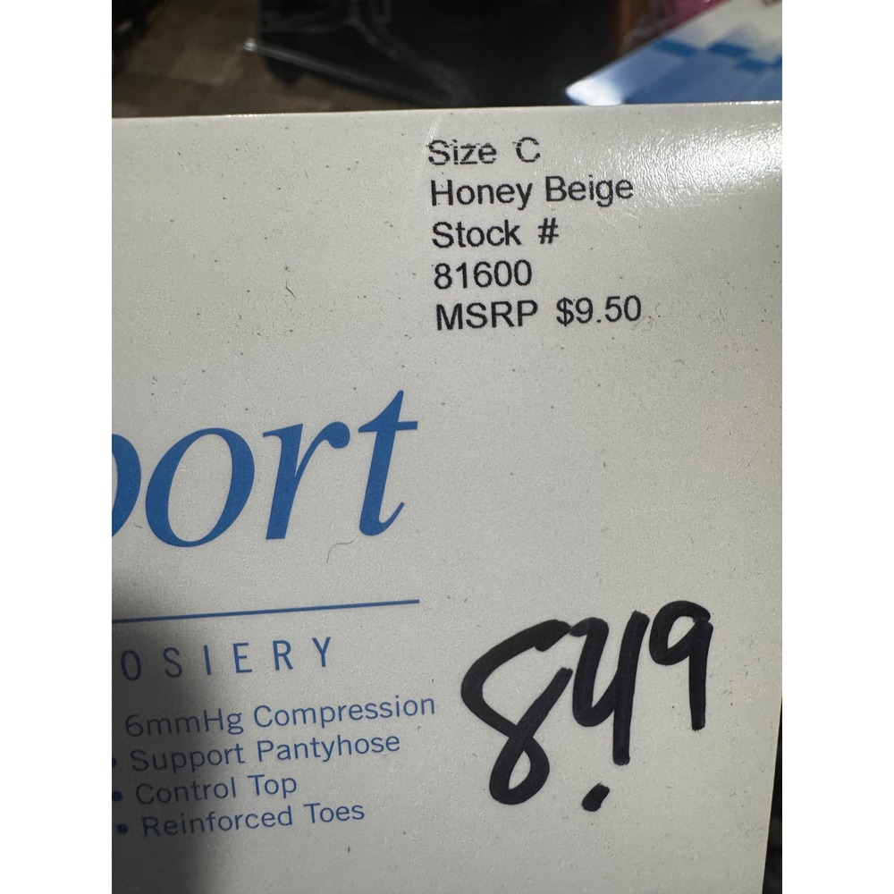 Nurse Mates Full Support Hosiery 5 Pack Compression Pantyhose Size C Mix Colors